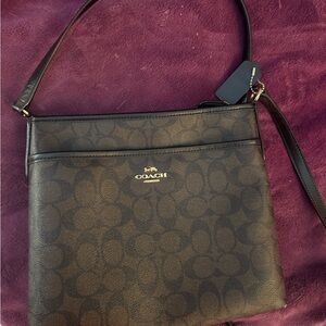 Coach Signature Brown Crossbody Bag